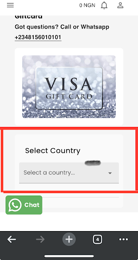 where to sell visa gift card