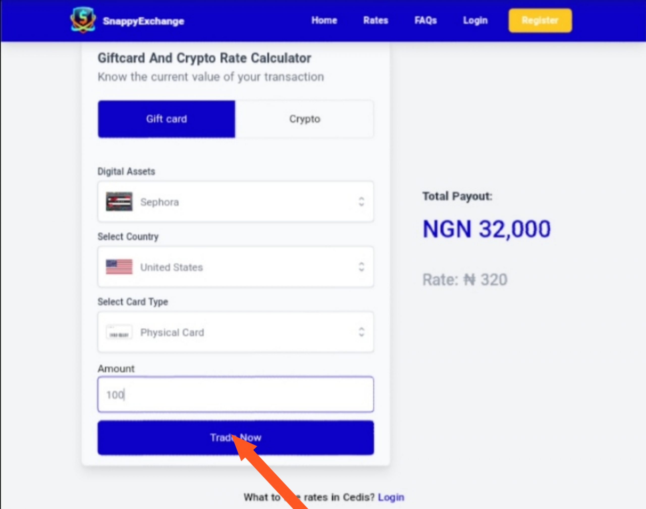 Convert  Gift Card to Naira NGN at high rate today - Gift Cards  Exchange Services (Exchange rates for  Gift Card to Naira NGN today)