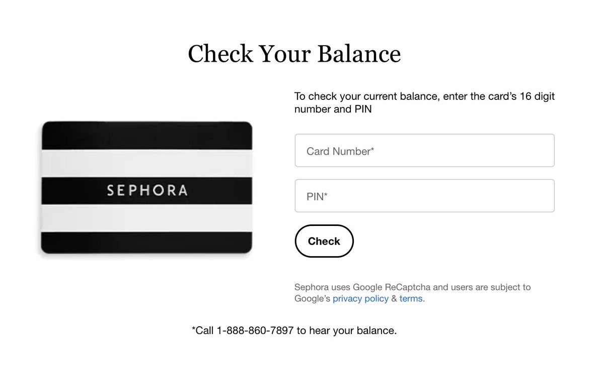 Sephora Gift Card Guide