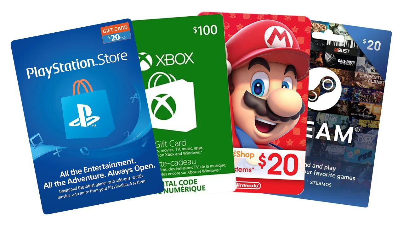 Gaming Gift Cards  Best Gaming Cards 2023