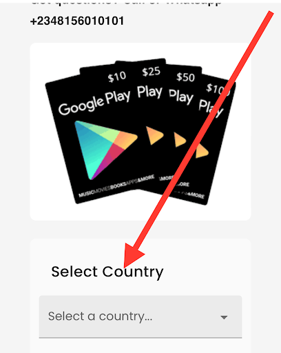 how to sell google play gift card in nigeria