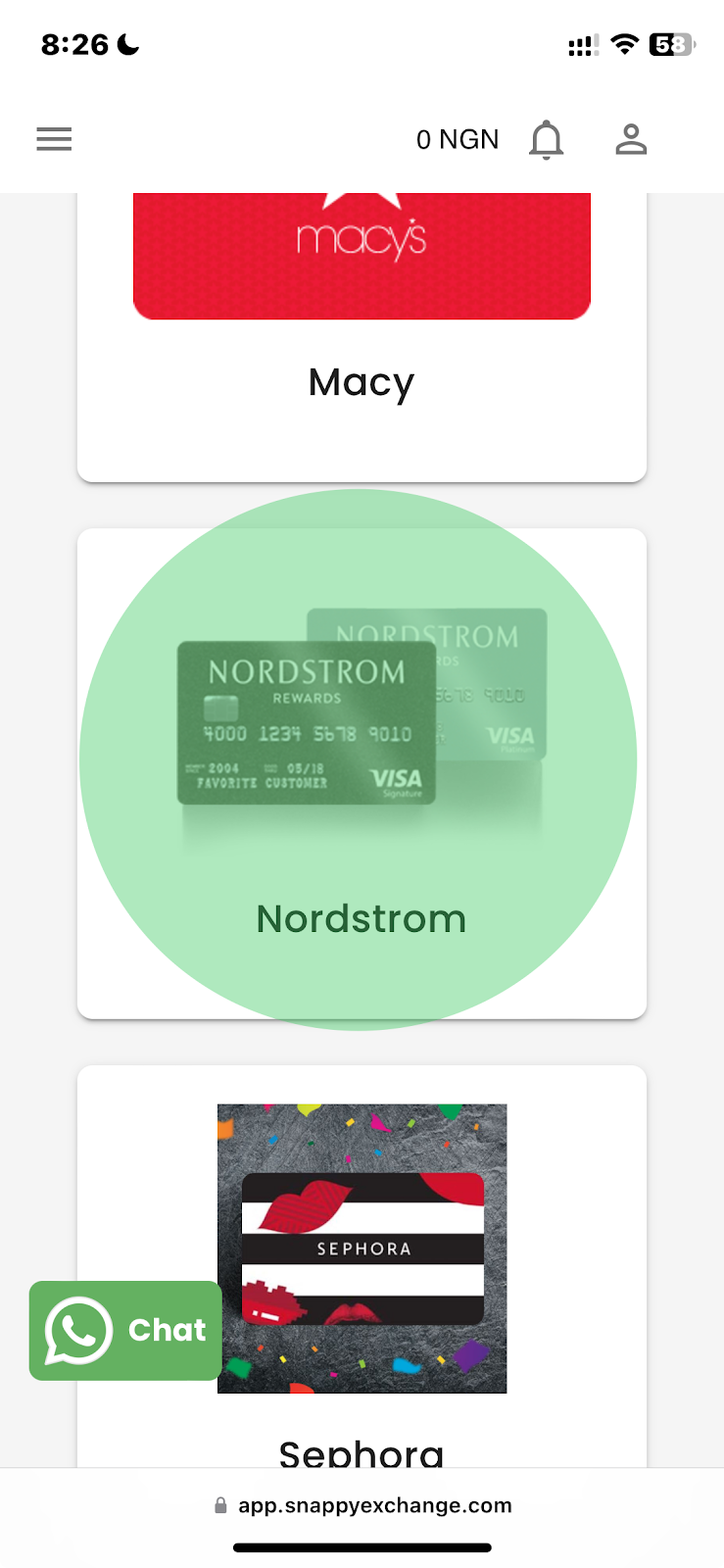 how to sell nordstrom gift card in nigeria