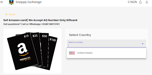how to sell amazon gift card in nigeria