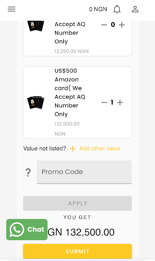 how to sell amazon gift card for naira