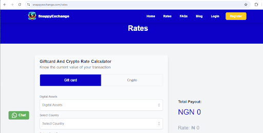 amazon gift card rate in naira