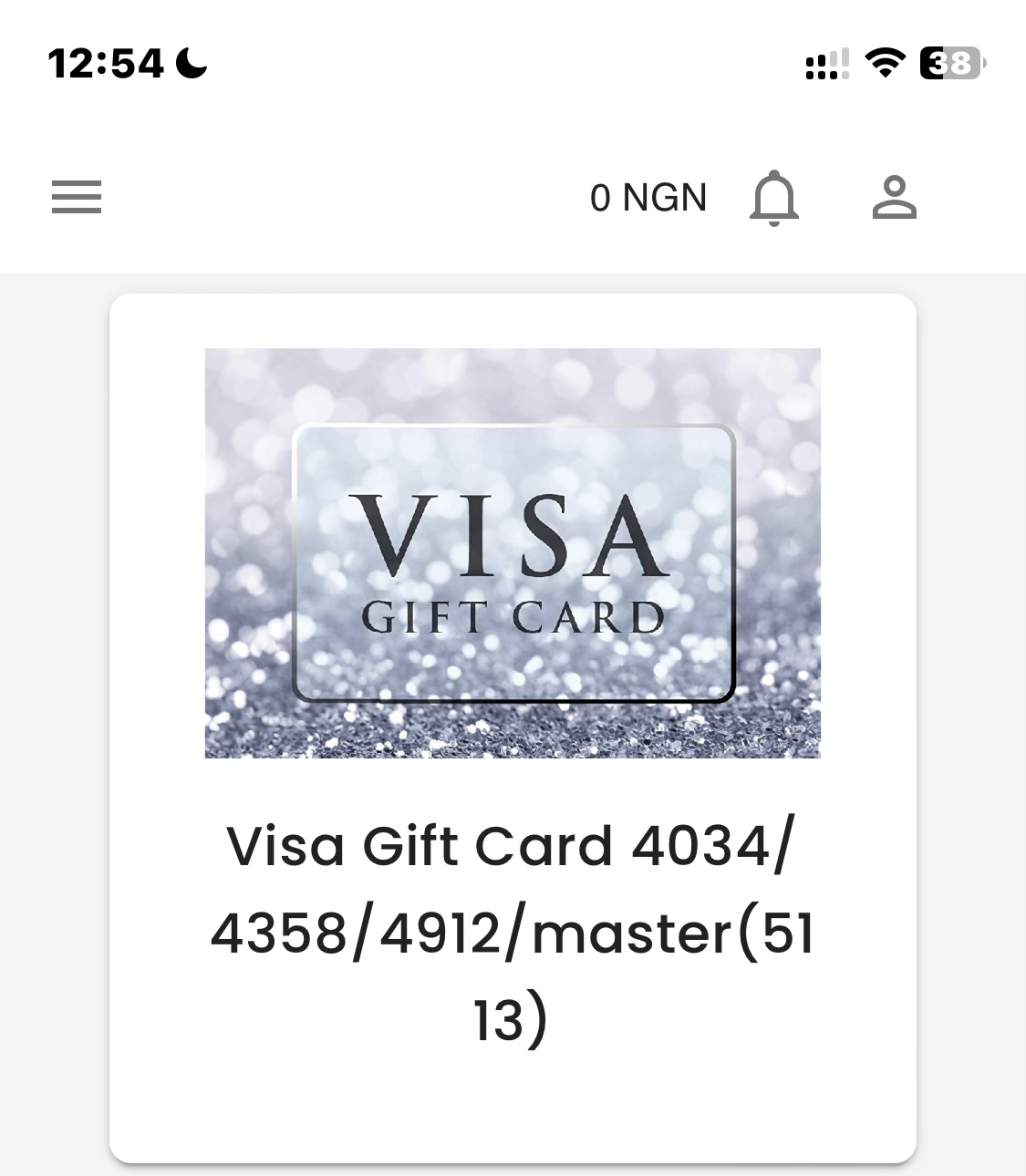 how much is visa gift card $100 in naira