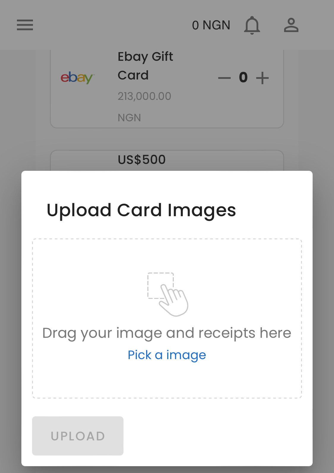 how to redeem eBay gift card