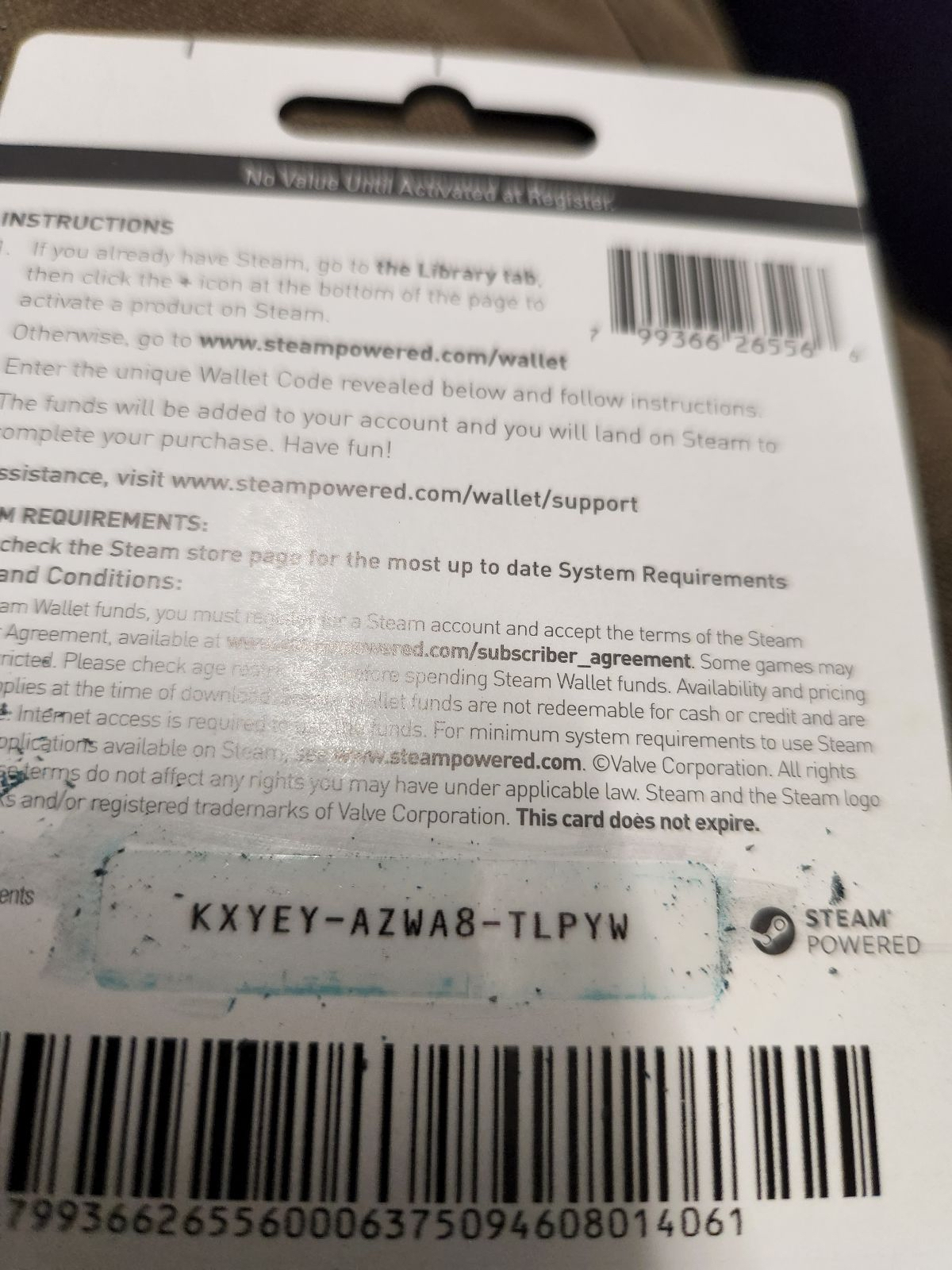 steam card pictures and how to identify them